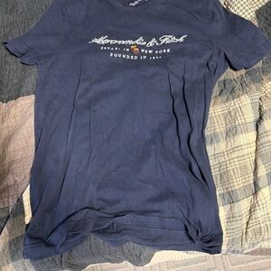 Abercrombie & Fitch Dark Blue Short Sleeve Tee